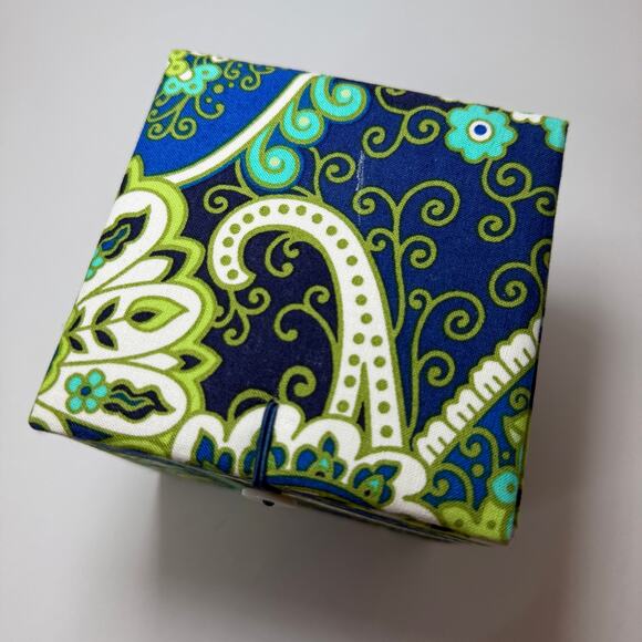 Vera Bradley Rhythm & Blues Print Hand Painted Glass Ornament Christmas 2011 - Picture 2 of 8
